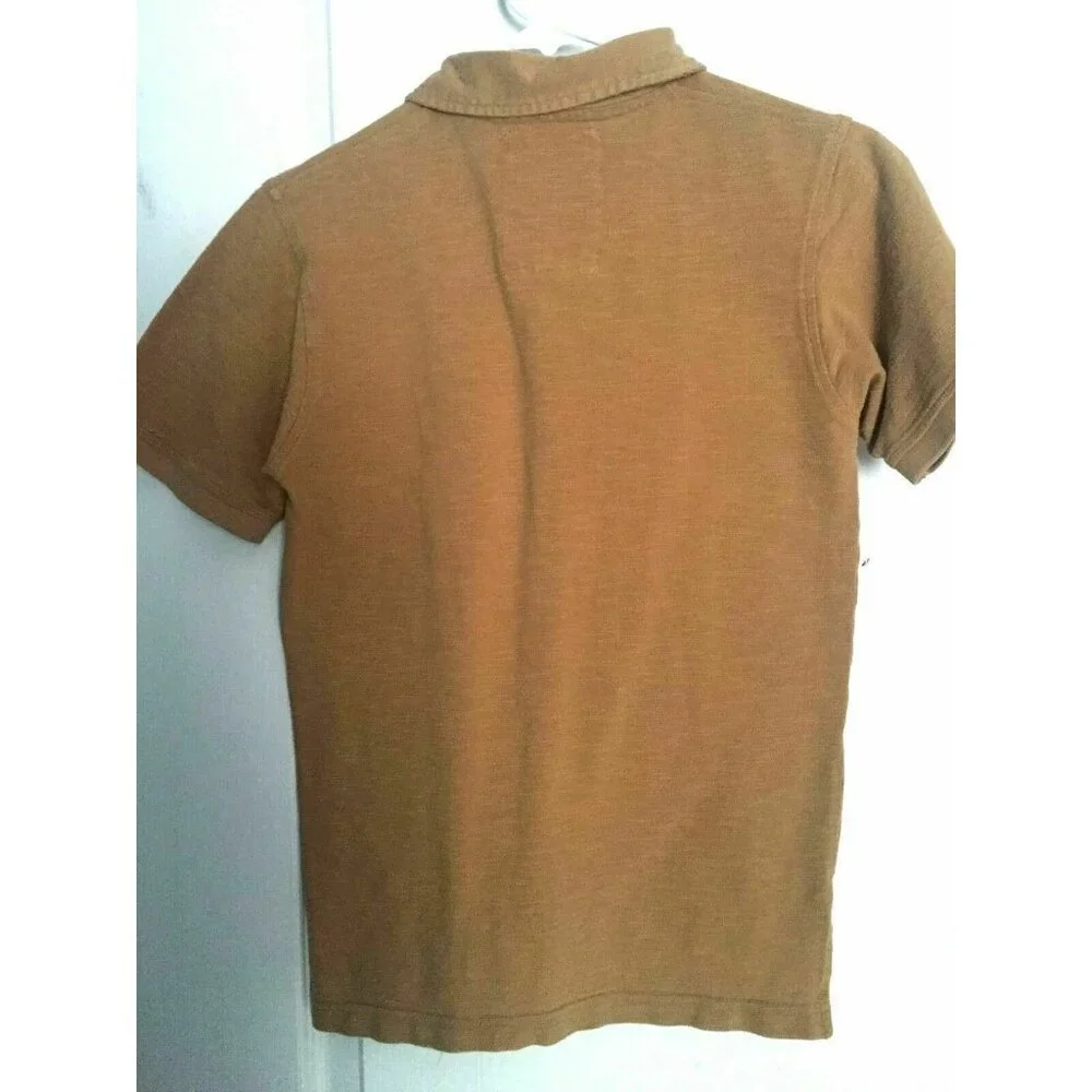 US Polo Association Boys Size M Short Sleeve Polo‎ Shirt  Beige Tan